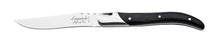 Cuchillos para steak Laguiole Style de Vie Luxury Line Negro Ébano - 6 piezas