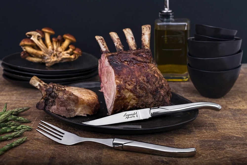 Cuchillos para steak Laguiole Style de Vie Luxury Line Acero inoxidable - 6 piezas