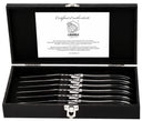 Cuchillos para steak Laguiole Style de Vie Luxury Line Negro Ébano - 6 piezas