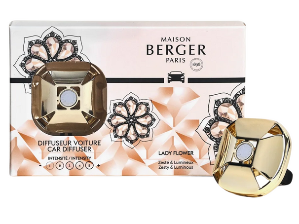 Maison Berger Difusor de autoparfum Eternity Oro / Lady Flower - Con recarga