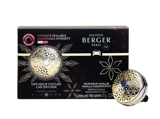Set de inicio Maison Berger Autoparfum + 1 recarga Pomelis On/Off - Splendeur Vanillée - Con recarga