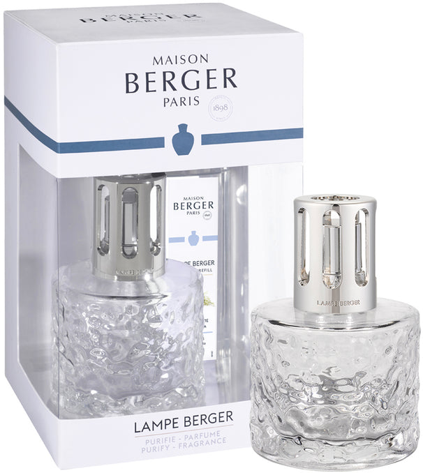 Set de Regalo Maison Berger - Quemador de Aromas Mirage - Transparente - Thé Blanc Pureté - 250 ml