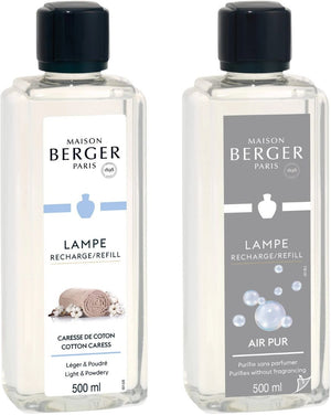 Recarga Maison Berger - para quemador de fragancia - So Neutral + Cotton Caress - 2 x 500 ml