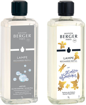 Recarga Maison Berger - para quemador de fragancia - So Neutral + Lolita Lempicka - 2 x 1 litro