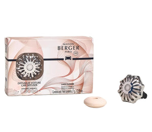 Maison Berger Autoparfum / Difusor de coche Coralie Silver - Lady Flower - Con recarga