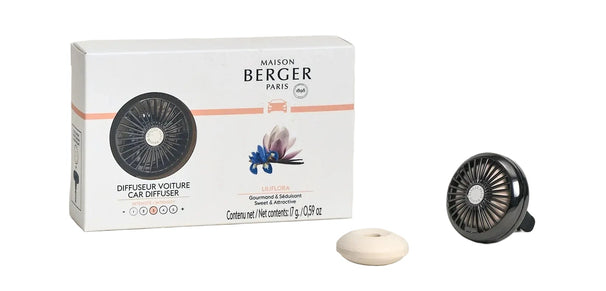 Maison Berger Autoparfum / Difusor de coche Gun Metal - Liliflora - Con recarga