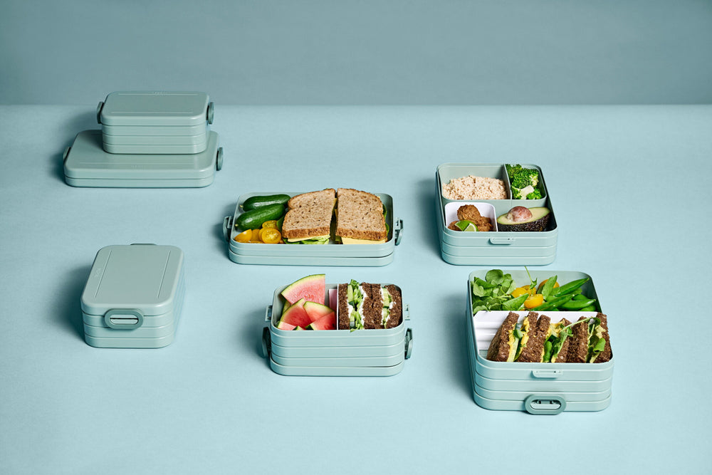 Mepal Caja de Almuerzo / Lunchbox Take a Break Nordic Sage Large - con 2 Bentobakjes