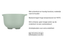 Mepal Set de Cuencos para Mezclar Chef It Nordic Sage 3 piezas - Cuenco 1.5 & 3 litros + Espátula
