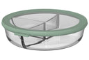 Mepal Tarro de Cristal Cirqula Nordic Sage 3 Compartimentos - 1 litro