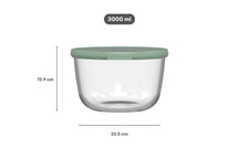 Mepal Tarro de Cristal Cirqula Nordic Sage Redondo - 3 litros