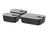 Mepal EasyClip recipientes de conservación Nordic Black 3 piezas - 2x 700 ml + 1.5 litros