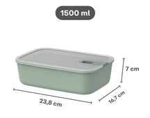 Mepal EasyClip recipientes de conservación Nordic Black 3 piezas - 2x 700 ml + 1.5 litros