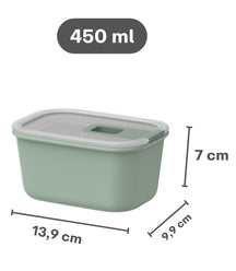 Mepal EasyClip recipientes de conservación Nordic Black 3 piezas - 2x 450 ml + 1 litro