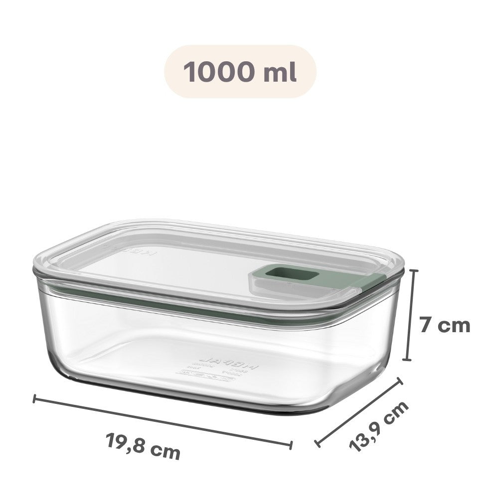 Mepal Tarro de Cristal EasyClip Nordic Sage - 1 litro