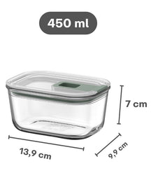 Mepal Tarro de Cristal EasyClip Nordic Sage - 450 ml