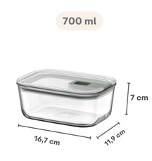 Mepal Tarro de Conservación de Vidrio EasyClip Nordic Sage - 700 ml