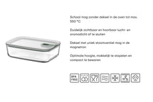 Mepal Tarro de Cristal EasyClip Nordic Sage - 450 ml