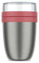 Mepal Thermos Yogurtera / Lunchpot Ellipse Vivid Mauve - 500 ml + 200 ml