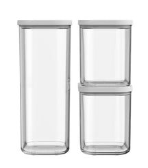 Mepal Tarros de Almacenamiento Set Modula Blanco 3 piezas