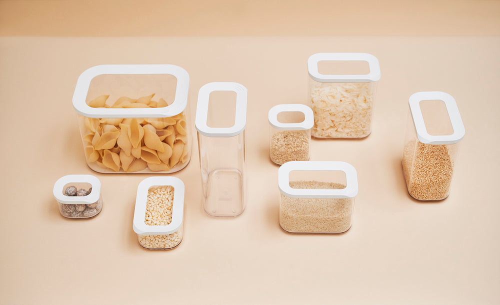 Mepal Tarros de Almacenamiento Set Modula Blanco 3 piezas
