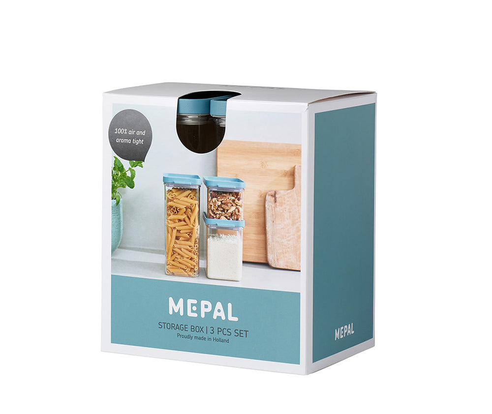 Mepal Tarros de Almacenamiento Set Omnia Nordic Sage 3 piezas