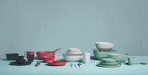 Mepal Set de vajilla Silueta Nordic White 8 piezas / 2 personas - 2 platos, 2 platos hondos, 2 cuencos y 2 tazas