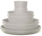 Mepal Set de vajilla Silueta Nordic White 8 piezas / 2 personas - 2 platos, 2 platos hondos, 2 cuencos y 2 tazas