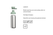 Mepal Botella de Agua Vita Nordic Sage - Acero Inoxidable - 700 ml