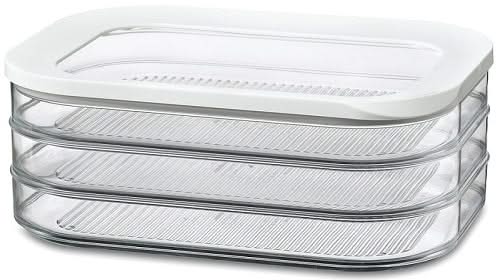 Mepal Modula Caja de Embutidos Blanca 3 Capas