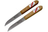 Robert Herder Cuchillo de Molino - Madera - Hoja 8.5 cm - 2 Piezas