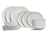 Juego de vajilla Cosy & Trendy Murano 18 piezas / 6 personas - 6 platos de cena, 6 platos de desayuno y 6 platos hondos