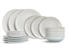 Juego de vajilla Cosy & Trendy Murano 18 piezas / 6 personas - 6 platos de cena, 6 platos de desayuno y 6 platos hondos