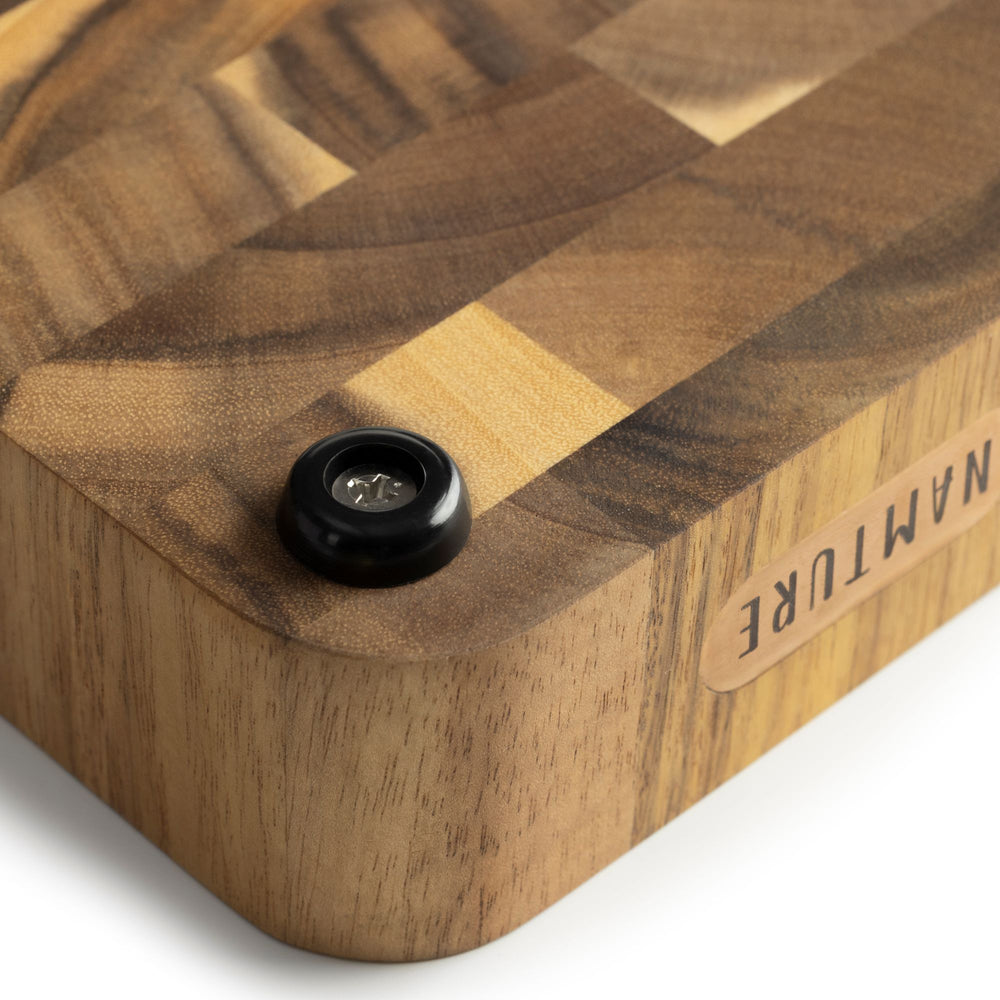 Namture Set de Tablas de Cortar Acacia Madera de Fin de Grano 2 piezas - M & XL - Tablas de Cortar y Preparar de Madera