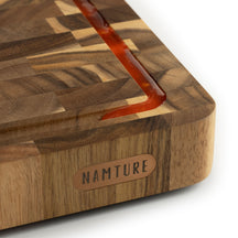 Namture Set de Tablas de Cortar Acacia Madera de Fin de Grano 2 piezas - M & XL - Tablas de Cortar y Preparar de Madera