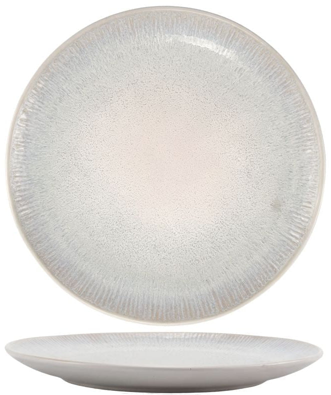 Cookinglife juego de vajilla Nola Beige reactive glaze 18 piezas / 6 personas - 6 platos de cena, 6 platos de desayuno y 6 cuencos