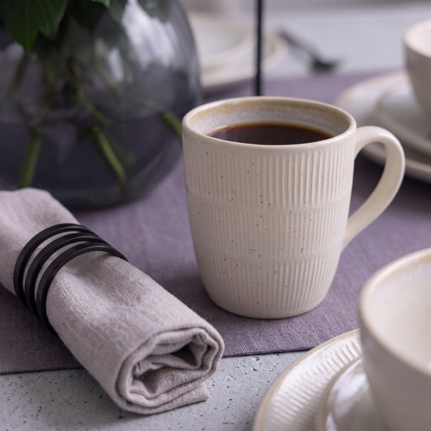 Cookinglife Tazas Nola Beige 350 ml - 6 Piezas