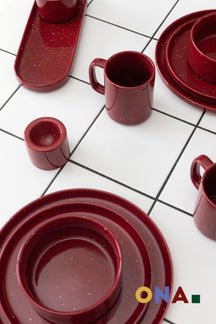 ONA Cuencos / Cuencos Fika Burgundy ø 13 cm - 4 Piezas