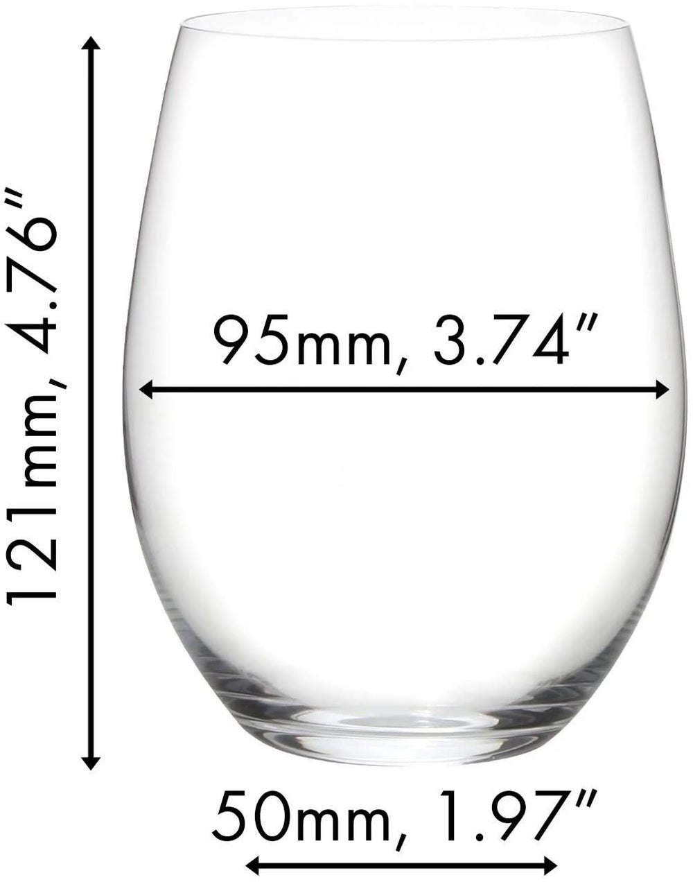 Set de copas de vino tinto Riedel O Wine - 4 unidades con decantador Syrah