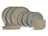 Juego de vajilla Cosy & Trendy Onna Sand Green 18 piezas / 6 personas - 6 platos de cena, 6 platos de desayuno y 6 platos hondos