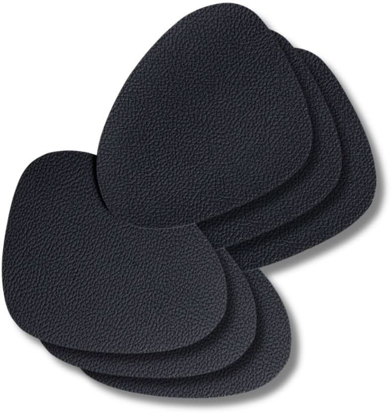 Posavasos Cookinglife - Cuero vegano - Negro - Orgánico - 13 x 11 cm - 6 unidades