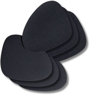 Posavasos Cookinglife - Cuero vegano - Negro - Orgánico - 13 x 11 cm - 6 unidades