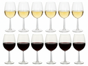 Set de copas de vino Cookinglife Milena 12 piezas - Copas de vino tinto + copas de vino blanco