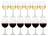 Set de copas de vino Cookinglife Milena 12 piezas - Copas de vino tinto + copas de vino blanco