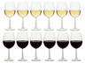 Set de copas de vino Cookinglife Milena 12 piezas - Copas de vino tinto + copas de vino blanco