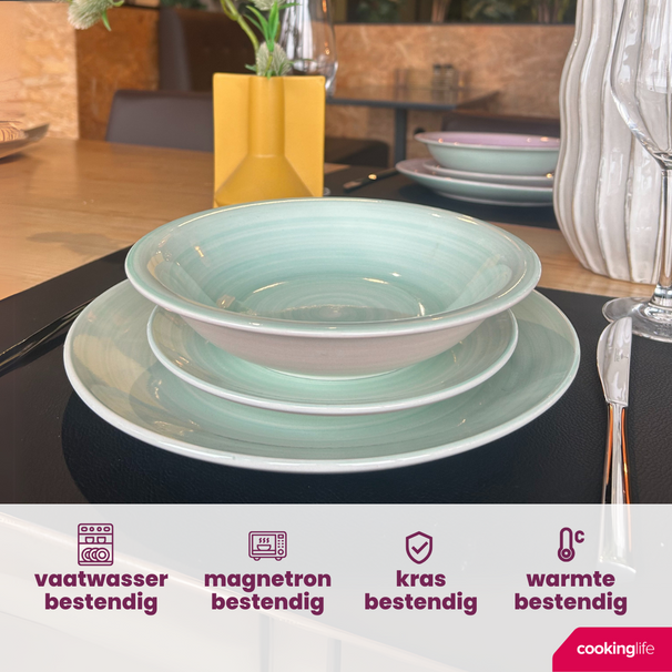 Platos Profundos / Platos para Pasta Cookinglife Pastel Harmony ø 21 cm - 6 piezas