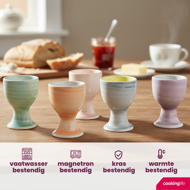 Hueveras Cookinglife Pastel Harmony - 6 piezas
