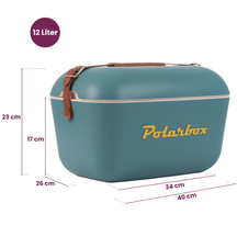 Nevera Polarbox con correa para el hombro - Azul marino Mostaza - 12 litros