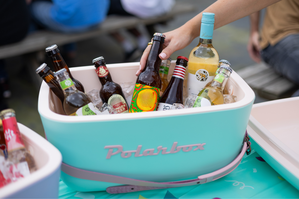 Nevera portátil Polarbox con correa para el hombro - Verde pastel - 12 litros