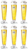 Vasos de cerveza Warsteiner con pie - 400 ml - 6 piezas