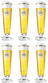Vasos de cerveza Warsteiner con pie - 200 ml - 6 piezas